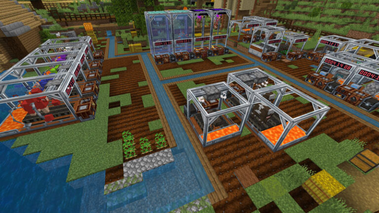 Minecraft Large Afk Addon AFK Farms – Addon Minecraft MCPE Farm Tự Động