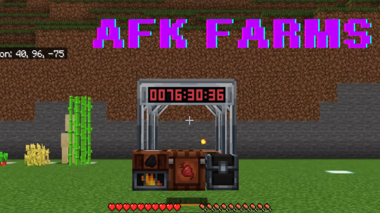 Addon AFK Farms – Addon Minecraft MCPE Farm Tự Động